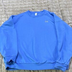 ALO Yoga Women’s Vibrant Blue Crewneck sweatshirt
